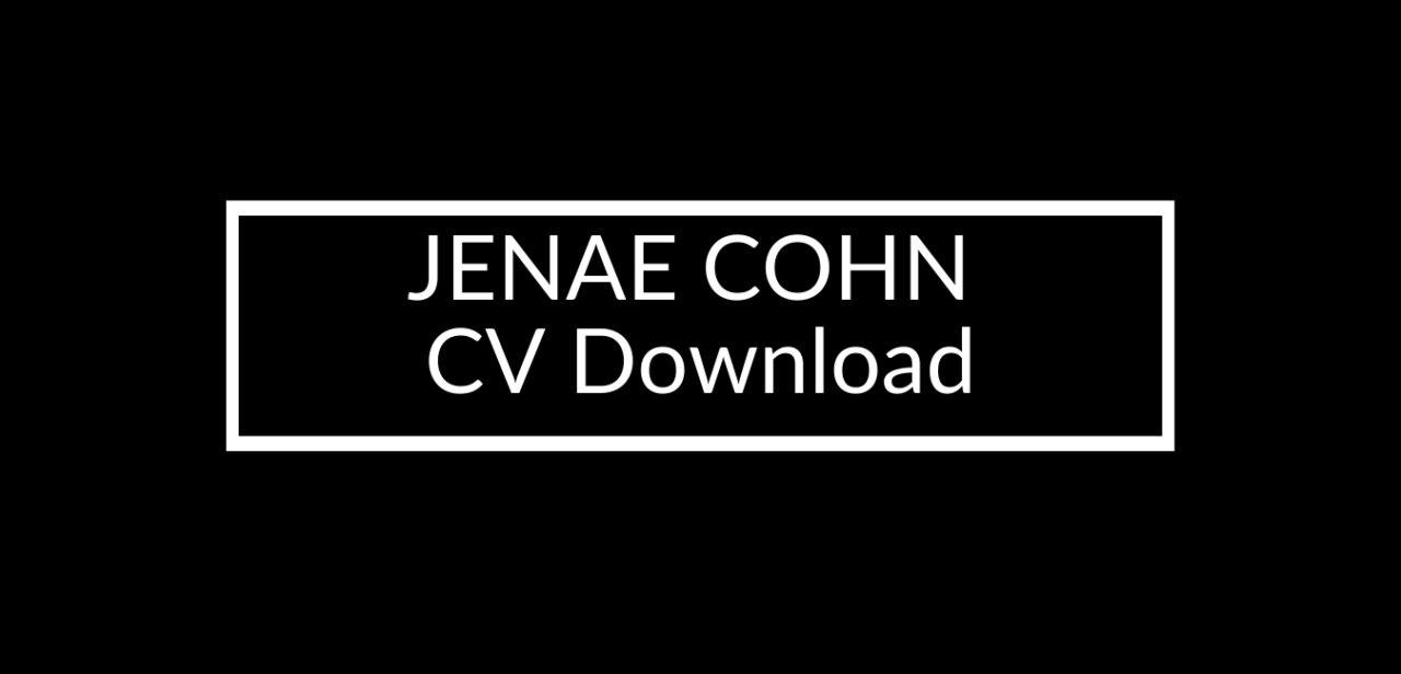 Experiences | Jenae Cohn